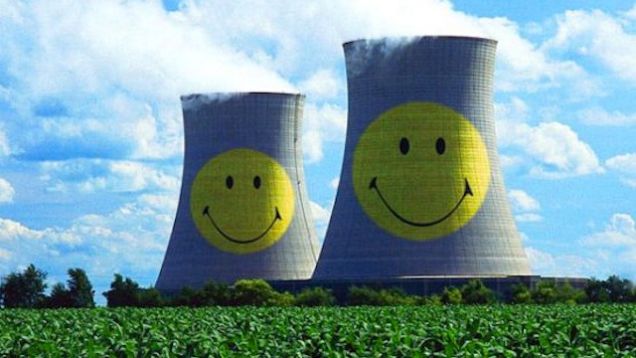 NUCLEAR WEAPONS FACTORIES WITH HAPPY FACES